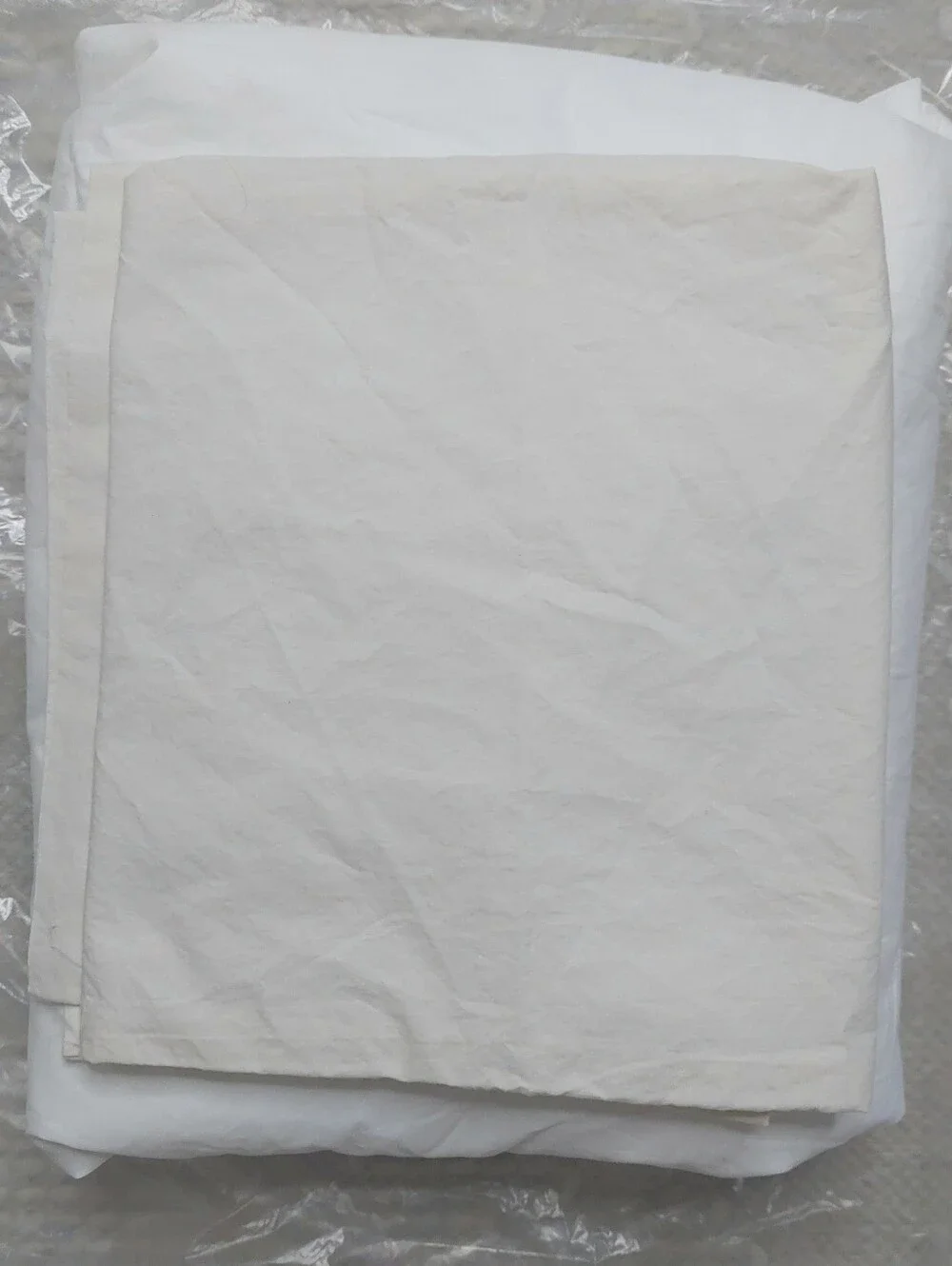 Quince Organic Cotton Percale White/ Sand Sheet & 1 Pillowcase! Twin (236)(READ)